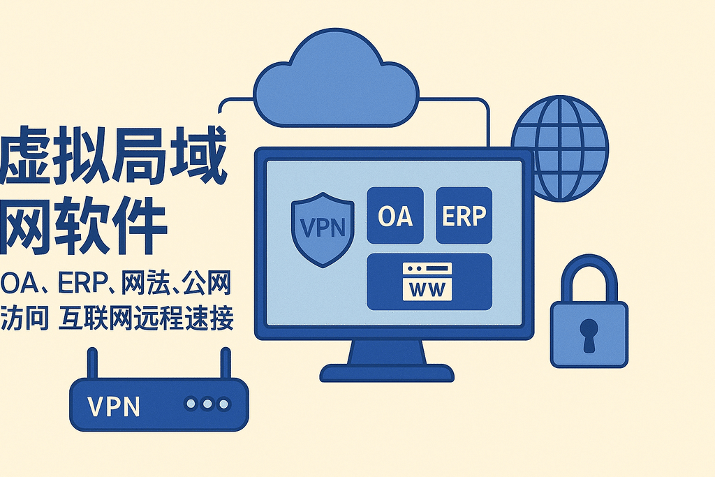 虛擬局域網(wǎng)軟件OA、ERP、網(wǎng)站、公網(wǎng)訪(fǎng)問(wèn) 互聯(lián)網(wǎng)遠程連接