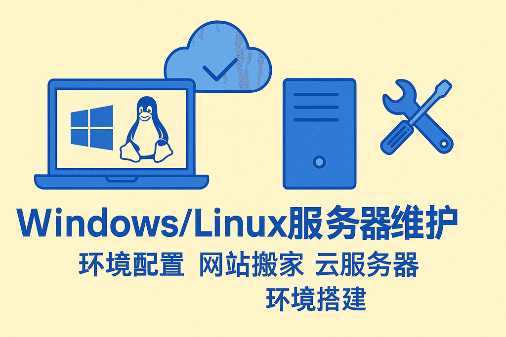 Windows/Linux服務(wù)器維護 環(huán)境配置 網(wǎng)站搬家 云服務(wù)器環(huán)境搭建