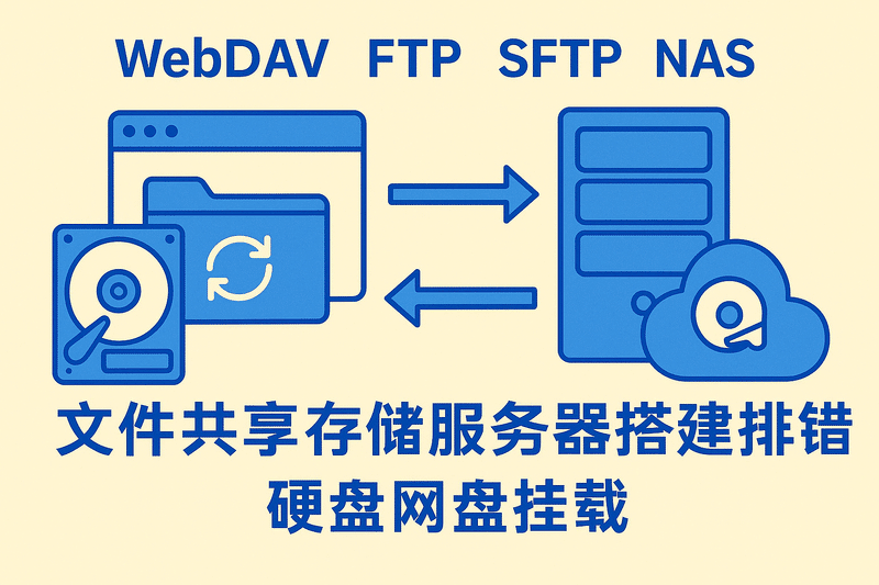WebDav FTP SFTP Nas文件共享存儲服務(wù)器搭建排錯 硬盤(pán)網(wǎng)盤(pán)掛載